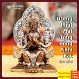  Tượng Phật Mật Tông Đồng - Tượng Phật Đồng Mini [Kim Cương Hỷ Lạc] Tượng Phật Decor Mini Tượng Nepal 