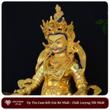  Tượng Hoàng Thần Tài Dzambala Mật Tông [Kim Cương Hỷ Lạc] Nepal 33Cm 