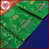  Rèm Cửa Trang Trí Bàn Thờ Mật Tông [Kim Cương Hỷ Lạc] Kalachakra Nền Xanh 