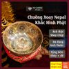  Chuông Xoay Thủ Công Nepal - Chuông Xoay Họa Tiết Hình Phật [Kim Cương Hỷ Lạc] Chuông Xoay Tây Tạng 