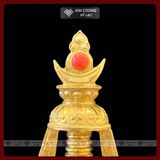  Tháp Xá Lợi Đồng Mạ Vàng [Kim Cương Hỷ Lạc] Cao 43Cm 