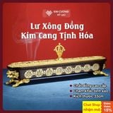  Lư Xông Đồng Cao Cấp- Lư Xông Khói Cúng Dường Mật Tông [Kim Cương Hỷ Lạc] Lư Xông Khắc Bát Cát Tường 