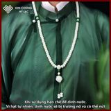  Chuỗi Niệm Phật 108 Hạt Bạch Ngọc Bồ Đề [Kim Cương Hỷ Lạc] Từ Hạt Bối Bạch Ngọc, May Mắn Bình An 