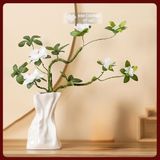  Cành Hoa Đỗ Quyên Lụa Giả-Hoa Lụa Đẹp [Kim Cương Hỷ Lạc] Cành Hoa Giả Uốn Dẻo Trang Trí Nhà Cửa 