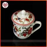  Ly Sứ Cúng Dường Mật Tông [Kim Cương Hỷ Lạc] Vẽ Bát Cát Tường 