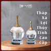  Tháp Xá Lợi Hợp Kim Thủy Tinh Cao Cấp [Kim Cương Hỷ Lạc] Độ Trong Suốt Cao Kích Thước Nhỏ Gọn 