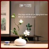  Cành Hoa Đỗ Quyên Lụa Giả-Hoa Lụa Đẹp [Kim Cương Hỷ Lạc] Cành Hoa Giả Uốn Dẻo Trang Trí Nhà Cửa 