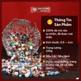  Đá Mã Não, Đá Phong Thủy Ngũ Sắc, Đá Ngũ Sắc Vụn [Kim Cương Hỷ Lạc] Kích thước 1cm 