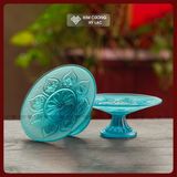  Bộ Đĩa Thờ Lưu Ly Đĩa Thờ Trưng Hoa Quả [Kim Cương Hỷ Lạc] Bộ Đĩa Thờ Cúng Lưu Ly Nhiều Kích Thước 