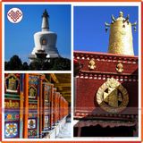  Biểu Tượng Kalachakra Dán Trang Trí Ban Thờ Mật Tông [Kim Cương Hỷ Lạc] Nhựa 15Cm 