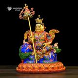  Tượng Tài Bảo Thiên Vương Mật Tông [Kim Cương Hỷ Lạc] Đồng Vẽ Màu 