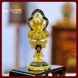  Set 8 Biểu Tượng Bát Cát Tường [Kim Cương Hỷ Lạc] Chất Liệu Hợp Kim Đồng 16Cm Màu Xanh Rêu 