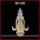  Tháp Xá Lợi Thủy Tinh [Kim Cương Hỷ Lạc] Cao 42Cm 