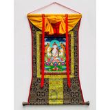  Thangka Tranh Phật Mật Tông [Kim Cương Hỷ Lạc] May Hoàn Thiện 