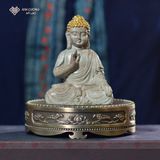  Đế Để Tượng Phật - Đôn Tượng Phật- Vật Phẩm Phong Thủy Mật Tông [Kim Cương Hỷ Lạc] Hợp Kim 