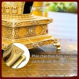  Tháp Cúng Khói Đồng Cao Cấp [Kim Cương Hỷ Lạc] Lư Xông Trầm Thờ Cúng Tháp Xông Khói Bằng Đồng 