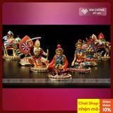  Bộ Thất Bảo Hợp Kim, Thất Bảo Luân Vương Vẽ Màu [Kim Cương Hỷ Lạc] Chất Lượng Cao 8cm 