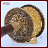  Kinh Luân Cầm Tay Mật Tông [Kim Cương Hỷ Lạc] Viền Đen Đính Đá 