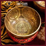  Chuông Xoay Thủ Công Nepal - Chuông Xoay Họa Tiết Hình Phật [Kim Cương Hỷ Lạc] Chuông Xoay Tây Tạng 