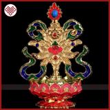  Bát Cát Tường Hợp Kim [Kim Cương Hỷ Lạc] Vẽ Màu 10Cm 