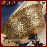  Chân Đèn, Đế Nến Bằng Đồng Cúng Ban Thờ [Kim Cương Hỷ Lạc] Biểu Tượng Bình An 8,8x7Cm 