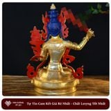  Tượng Phật Văn Thù Sư Lợi Bồ Tát Mật Tông [Kim Cương Hỷ Lạc] Nepal 33Cm 
