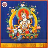  Rèm Mật Tông Rèm Quây Bàn Thờ, Trang Trí Bàn Thờ [Kim Cương Hỷ Lạc] Hình 21 Vị Tara 