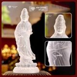  Tượng Quan Âm Bồ Tát Lưu Ly, Tượng Phật Lưu Ly [Kim Cương Hỷ Lạc] Diện Tượng Cực Đẹp, Ánh Nhìn Từ Bi 