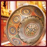  Chuông Xoay Tây Tạng Vẽ Màu Cao Cấp [Kim Cương Hỷ Lạc] Chuông Xoay Khắc Hình Phật Vẽ Màu 