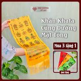  Khăn Khata Cúng Dường Tây Tạng, Khăn Ban Phước Mật Tông [Kim Cương Hỷ Lạc] Vẽ Màu 150cm 