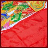  Phướn Đầu Rồng [Kim Cương Hỷ Lạc] Vải Gấm Thêu 120x30 cm (Giá 1 Chiếc) 