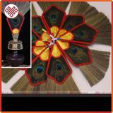  Chổi Lông Công Đồ Thờ Cúng Mật Tông [Kim Cương Hỷ Lạc] 