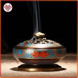  Lư Hương Đốt Trầm Lư Xông Trầm [Kim Cương Hỷ Lạc] Bằng Đồng 