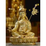  Tượng Liên Hoa Sanh Mật Tông [Kim Cương Hỷ Lạc] Nepal Đồng 