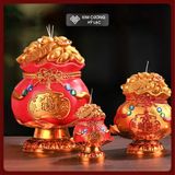  Nến Thần Tài - Nến Sáp Tài Lộc [Kim Cương Hỷ Lạc] Nến Chiêu Tài Đón Lộc Thần Tài- Nến Sáp Giá Rẻ 