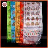  Khăn Khata Bát Cát Tường [Kim Cương Hỷ Lạc] Vẽ Màu 150X28Cm 