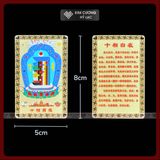  Thẻ Đồng Phong Thủy Các Vị Phật Mật Tông [Kim Cương Hỷ Lạc] Chiêu Tài Lôc, Cầu Bình An, May Mắn 
