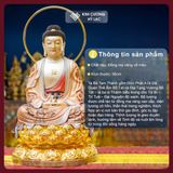  Bộ Tượng Ta Bà Tam Thánh Đồng Vẽ Màu 56cm [Kim Cương Hỷ Lạc] Tượng Phật Thích Ca, Địa Tạng, Quan Âm 