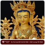  Tượng Phật Tara Xanh Mật Tông - Green Tara [Kim Cương Hỷ Lạc] 33Cm Nepal 