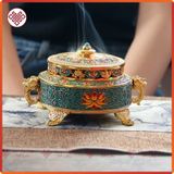  Lư Hương Đốt Trầm Lư Xông Trầm Hương Mật Tông [Kim Cương Hỷ Lạc] Mẫu Mới Size Lớn 