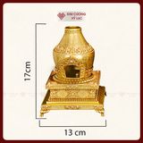  Tháp Cúng Khói Đồng Cao Cấp [Kim Cương Hỷ Lạc] Lư Xông Trầm Thờ Cúng Tháp Xông Khói Bằng Đồng 