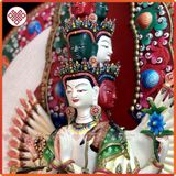  Tượng Thiên Thủ Thiên Nhãn Mật Tông [Kim Cương Hỷ Lạc] Vẽ Màu 100Cm 