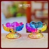  Chén Cúng Dường, Bát Để Đồ Cúng [Kim Cương Hỷ Lạc] Thủy Tinh Size 11x6cm 