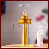  Kinh Luân Cầm Tay Om Mani Pad Me Hum [Kim Cương Hỷ Lạc] Hợp Kim Cao Cấp Lõi Chú Microflim 