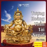  Tượng Hoàng Thần Tài Dzambala Đồng Mạ Vàng 44cm [Kim Cương Hỷ Lạc] Tượng Dzambala Chế Tác Nepal 
