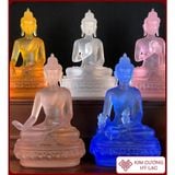  Bộ Tượng Phật Dược Sư Mật Tông [Kim Cương Hỷ Lạc] Lưu Ly 12Cm 