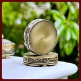  Lư Đốt Trầm Hương, Lư Xông Trầm Thờ Cúng [Kim Cương Hỷ Lạc] Hợp Kim Có Đôn, Đế 