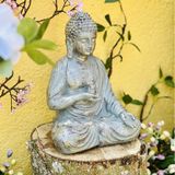  Tượng Phật A Di Đà Mật Tông [Kim Cương Hỷ Lạc] Để Bàn, Để Ô Tô, Tượng Decor Ngoài Trời 24Cm 