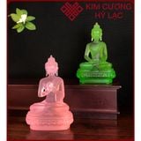  Bộ Tượng Phật Dược Sư Mật Tông [Kim Cương Hỷ Lạc] Lưu Ly 12Cm 