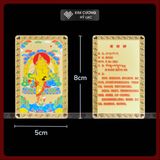  Thẻ Đồng Phong Thủy Các Vị Phật Mật Tông [Kim Cương Hỷ Lạc] Chiêu Tài Lôc, Cầu Bình An, May Mắn 